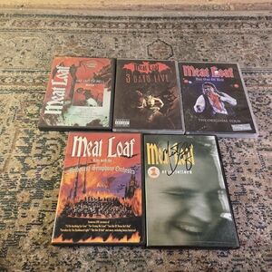 Lot Of 5 Meatloaf DVDs Includes An Autographed Copy By Meatloaf Ultimate Collect